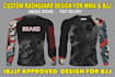 custom bjj MMA rashguard and fightwear sublimation design