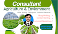 write SEO based agriculture and environmental content