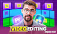 do professional video editing for content creators