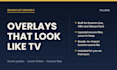 design custom live stream overlays and broadcast graphics for your show