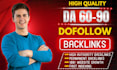 provide 50 high da SEO backlinks dofollow guest posts in 200 USD