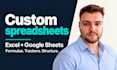 build custom excel and google sheets spreadsheets