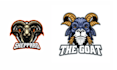 design custom sheep goat mascot logo