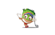 make magnificent golf and grass mascot logo