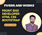 be your front end web developer, html css bootstrap