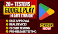 provide 12 testers google play console closed testing for 14 days