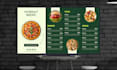 design modern bar cafe pubs restaurant menu and digital menu