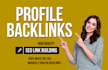 do USA high quality SEO profile backlinks manually