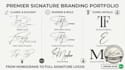 design custom digital signature for photography watermark and branding