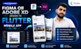 convert figma or adobe xd design to flutter mobile app UI UX