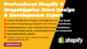 shopify store design and development