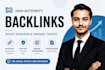 build high quality SEO backlinks from da 90 authority websites
