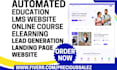generate lms educational leads build lms education website online course website