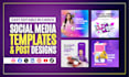 design or redesign social media posts, ads, flyers using canva