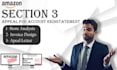 handle section 3 amazon account reinstatement and write the poa to amazon