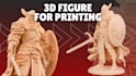 sculpt 3d model, character, toy and action figure for 3d printing and rendering