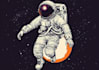 do a cool astronaut illustration