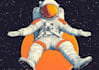 draw cool outer space astronaut illustration