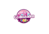 design playful candy city logo