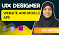 design your website or app as a professional UI UX designer