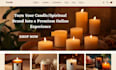 design candle wax shopify spiritual product lighting scent store candle website