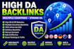 create backlinks from strong da domains