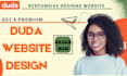 develop duda website design or redesign duda website for your business