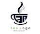 design coffee logo, tea, café, green tea