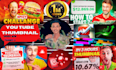 professional designed youtube thumbnails that will attract viewers to your video