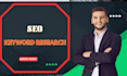 for optimal SEO, conduct research on ahrefs keywords