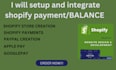 activate fully verified payment gateway, add shopify balance into shopify store