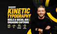 create kinetic typography for ads reels and social media