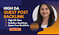 do premium guest post with dofollow SEO backlinks by manual blogger outreach
