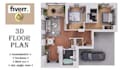 render 3d floor plan architectural