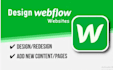 design fully responsive landing page webflow website