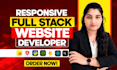 build website development, full stack developer, frontend backend web developer