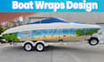create an eye catching wrap design for your boat