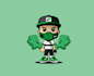 make convenient smoke and face mask logo
