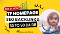 do tf homepage backlink da90 dr90