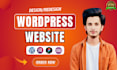 create a professional, responsive and modern wordpress website design