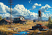 create a background environment concept art illustration