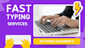 retype your documents from PDF format to word, typing services