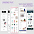 create responsive and interactive landing pages and websites