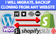 migrate copy clone duplicate replicate or revamp wix website wordpress shopify