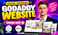 godaddy website design, redesign godaddy website, design godaddy website
