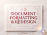 professionally format and edit your microsoft word document