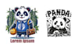 do high quality mascot monkey teddy panda logo