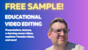 edit video for tutorial, presentation, elearning lecture