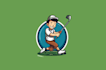 make amazing artwork golf mascot logo