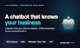 build a custom ai chatbot trained on your data for website and customer support
